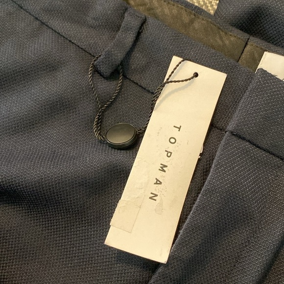 Topman tapered pronounced twill trousers in black pants with pockets 30x32 - Picture 13 of 16